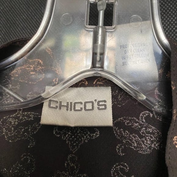 CHICO'S SILK LADIES SHEER TOP/ BLOUSE. - Picture 3 of 3